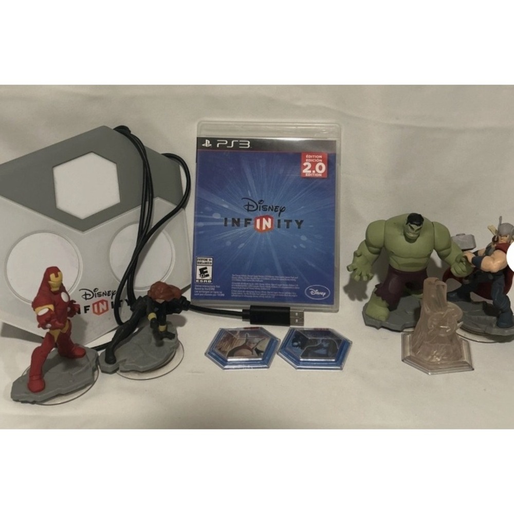 Disney Infinity 2.0 Marvel PS3 Starter Set Game Playset Portal Figures Hulk